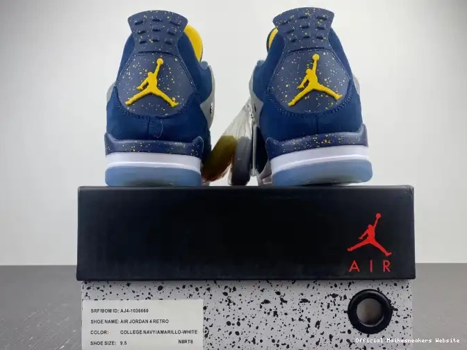 Official Maikesneakers 4 Jordan (PE) AJ4-1036660 Retro Michigan Air 0605